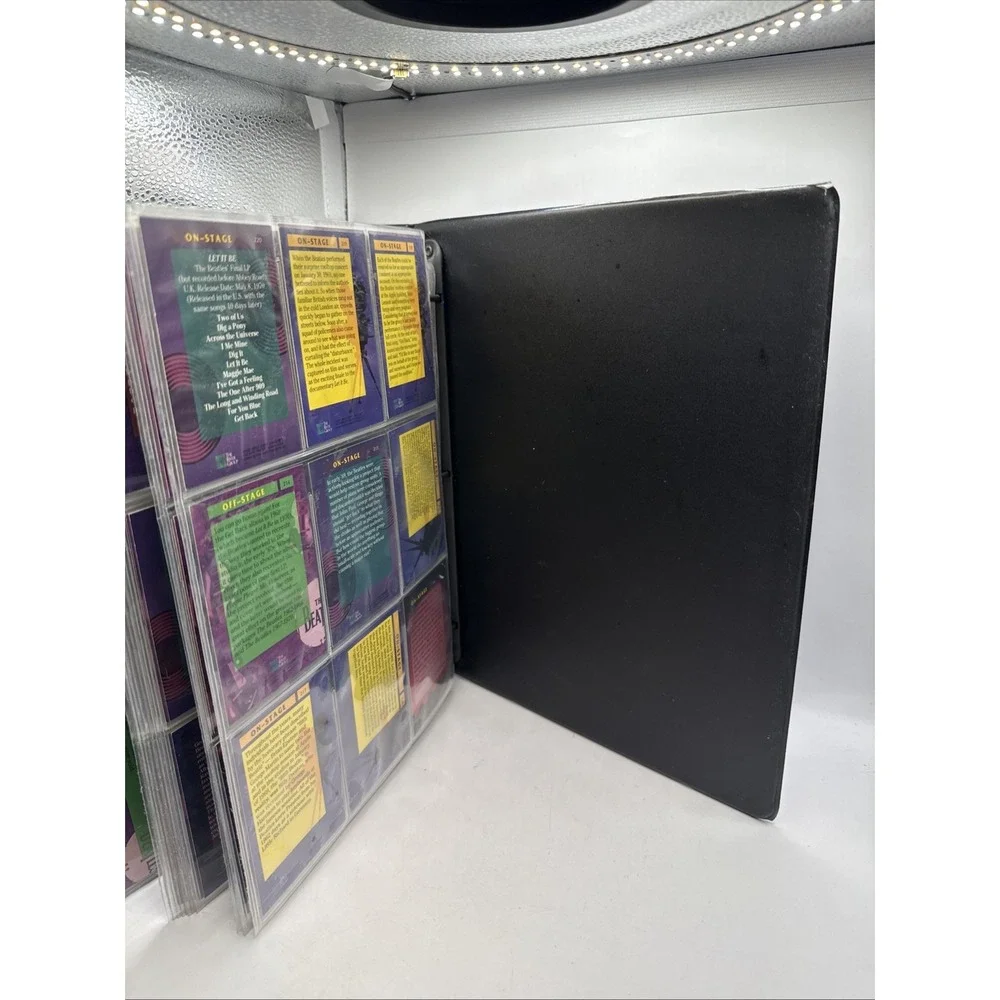 1993 BEATLES RIVER GROUP BINDER WITH COMPLETE/220 BASE CARD SET - MINT CONDITION